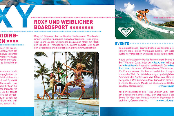 ROXY BRAND FLYER ROXY BRAND FLYER